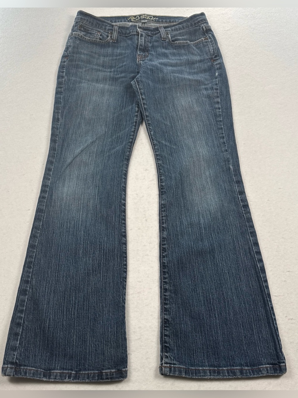 VTG Abercrombie & Fitch Madison Jeans Women's 4 Short Low Rise Boot Cut Med Wash